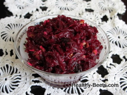Beets with walnuts