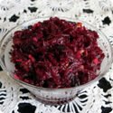 Picture of beet salad with walnuts and prunes
